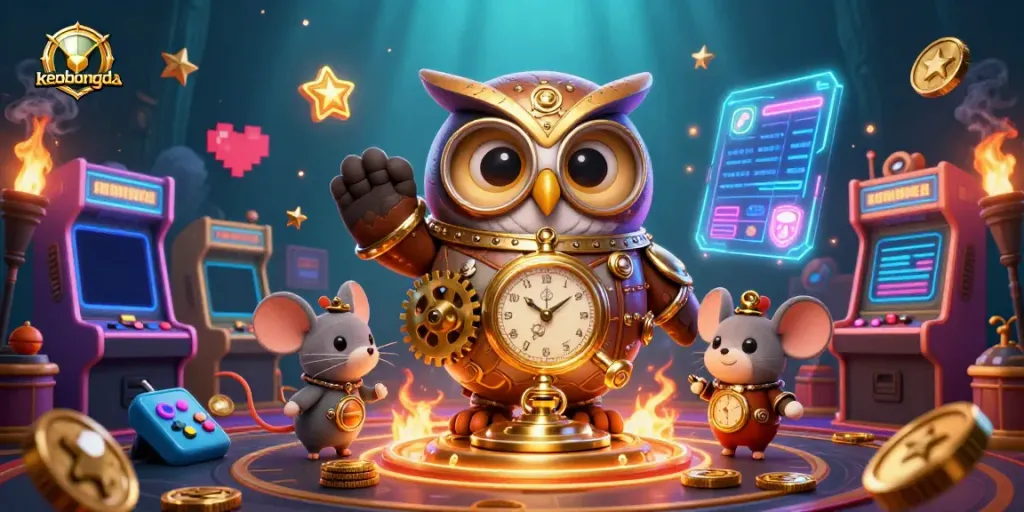 Engage in thrilling gaming with keobongda's vibrant 3D casino cartoon illustration.