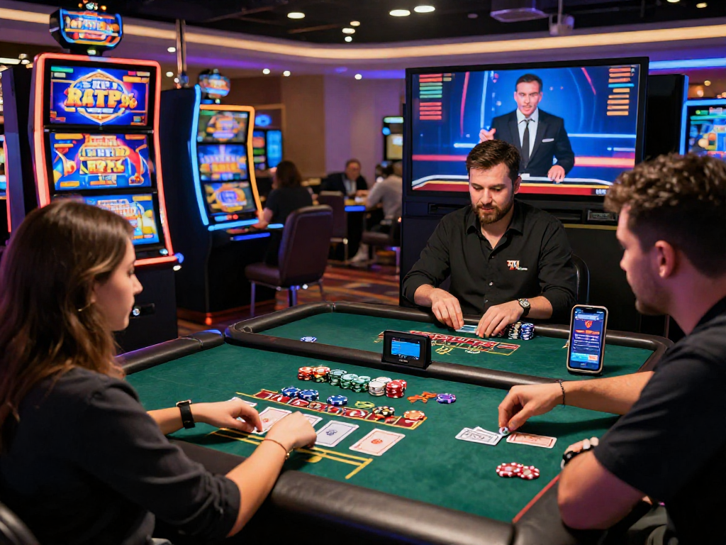 Players immersed in the thrilling world of TK 1971 online casino games, featuring diverse gaming options and live dealer interaction.