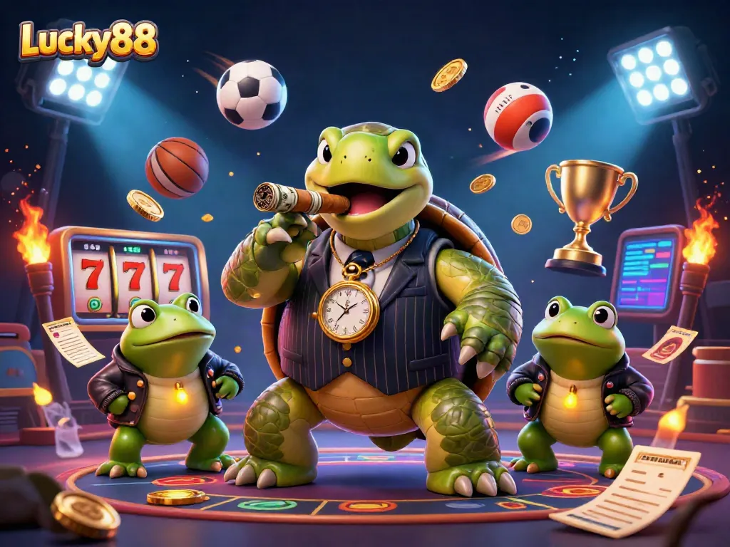 Players engage with Lucky88, witnessing thrilling games in a vibrant casino atmosphere.
