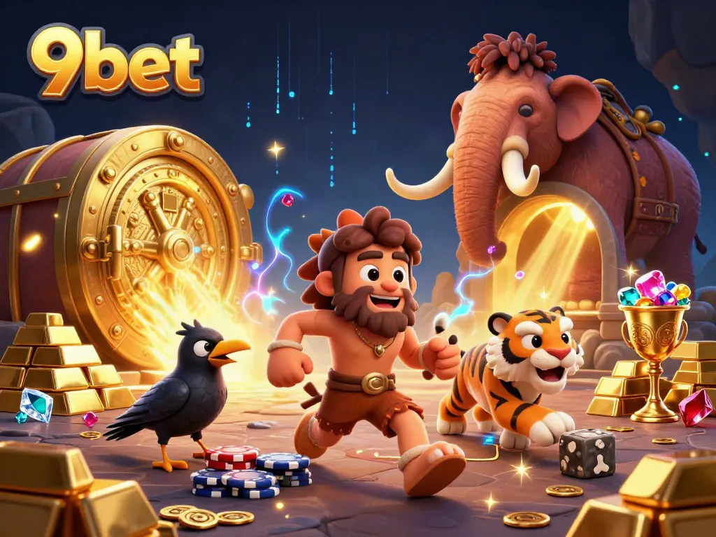 Experience winning strategies at 9bet's prehistoric casino with mystical treasures and engaging gameplay.