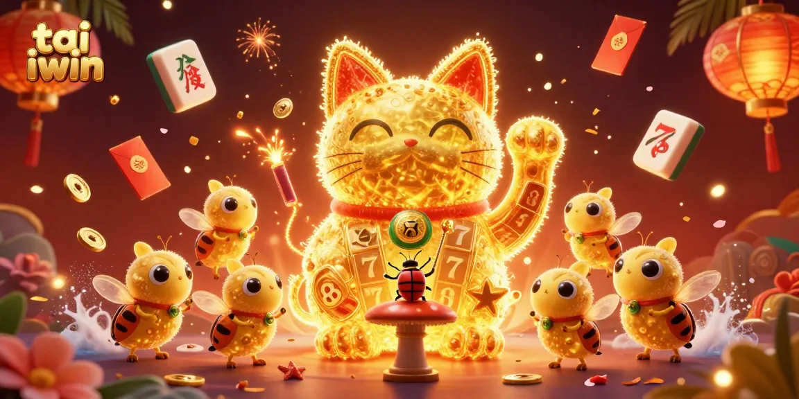 Experience the thrill of tai iwin with a vibrant casino illustration showcasing luck and fortune symbols.